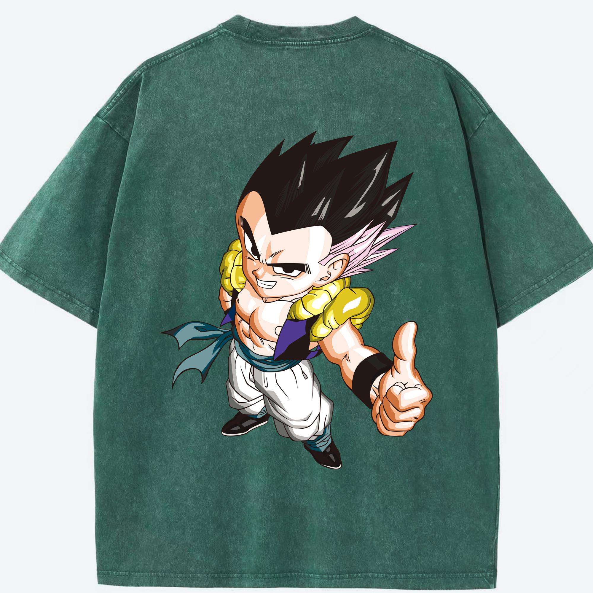 （画像用） ドラゴンボール ベジータ四世（Bejīta Yonsei）DRAGON BALL Vegeta IV 綿100% ヴィンテージ風 半袖Tシャツ（背面プリント）
